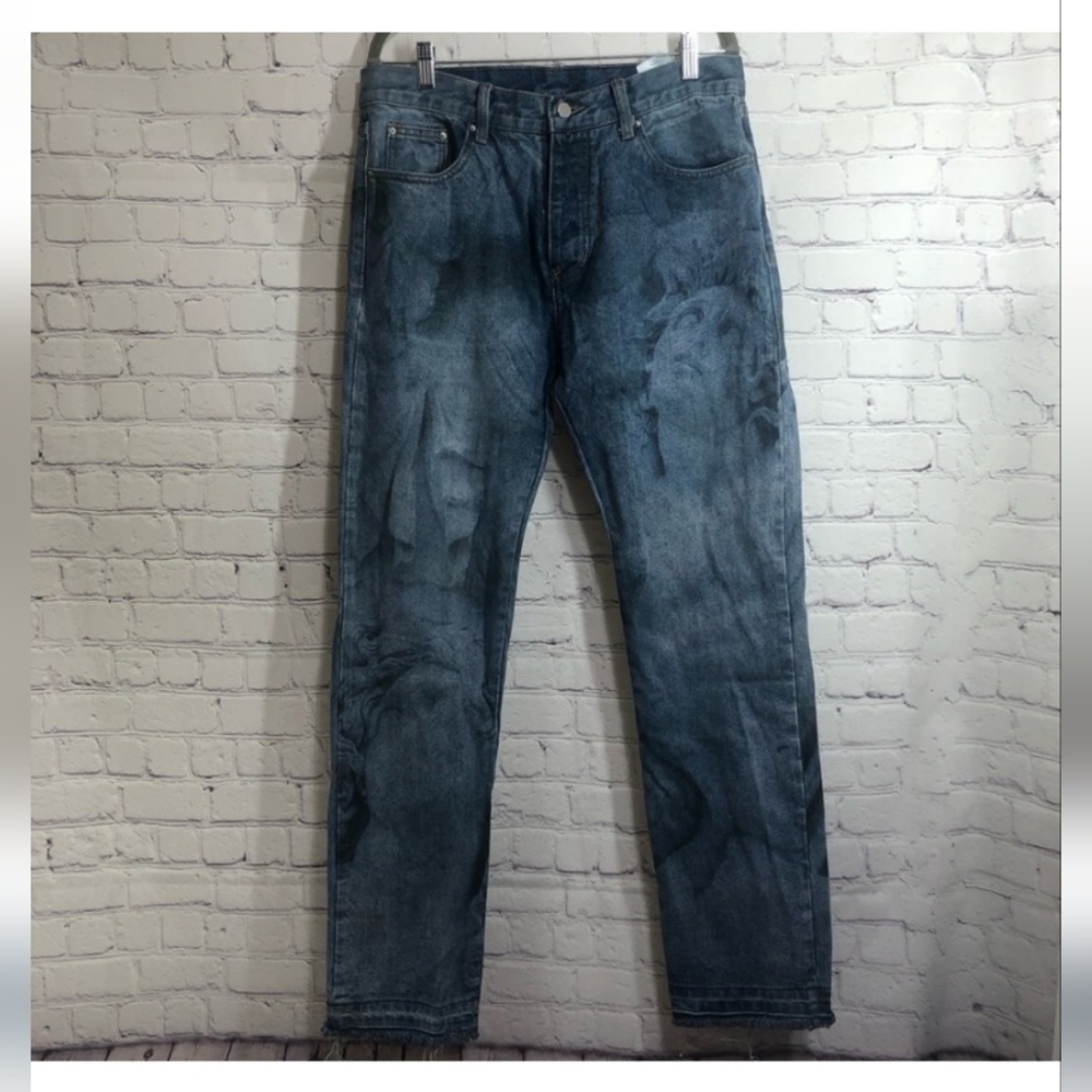 MNML Dark Wash Straight Jeans